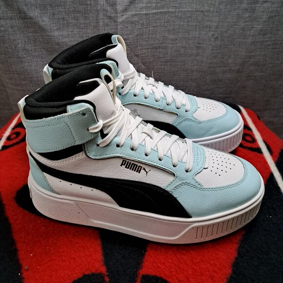 %Size 8 Puma Womens Karmen Rebelle Mid White Blue / A 44 main image 9